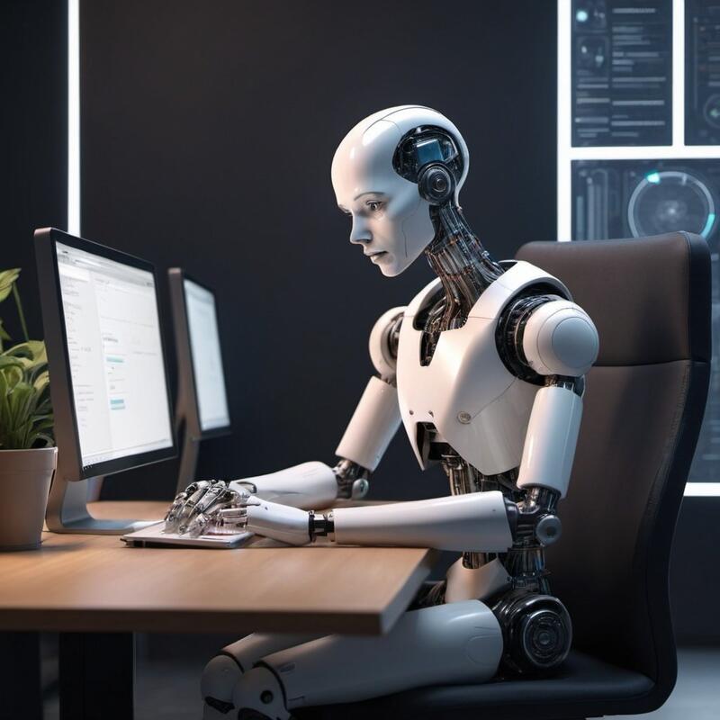 robot creating content in cms