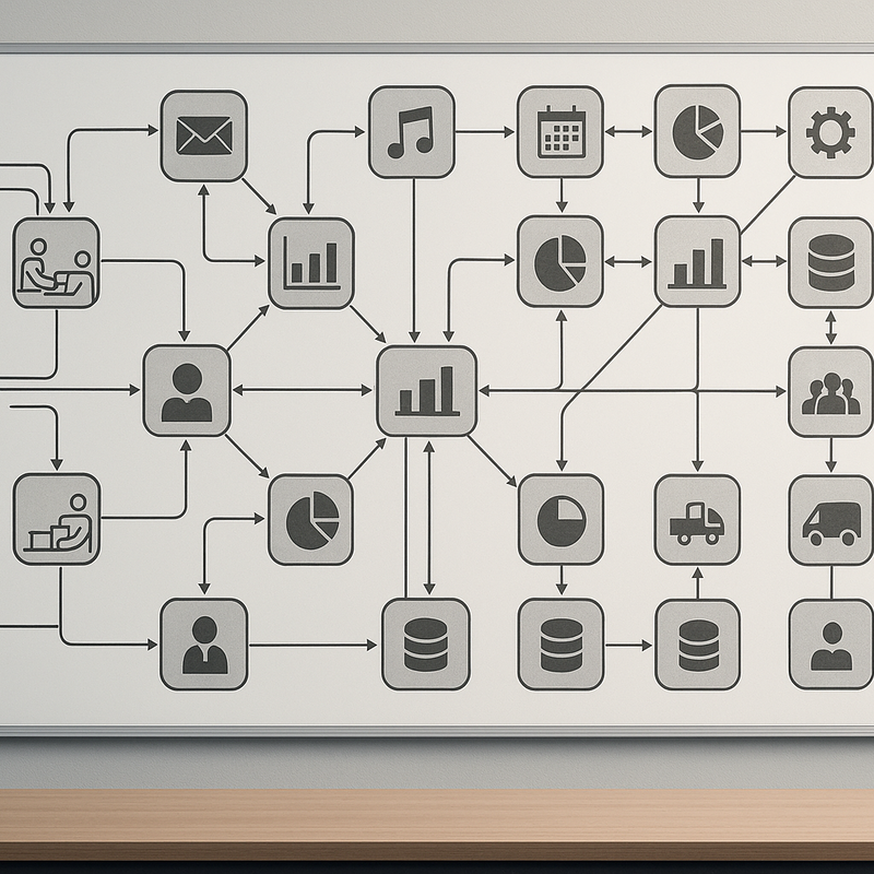 Integratieadvies op een whiteboard