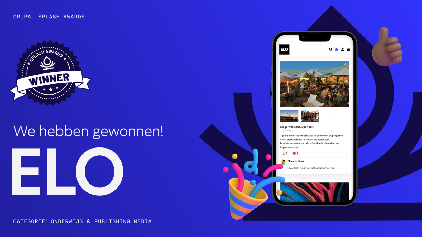 ELO Splash Award winnaar