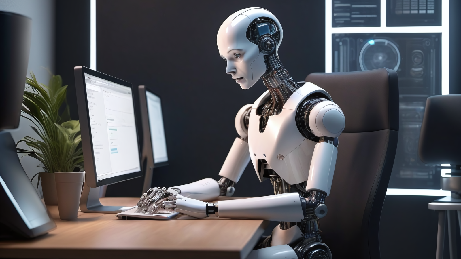 robot adding content to cms