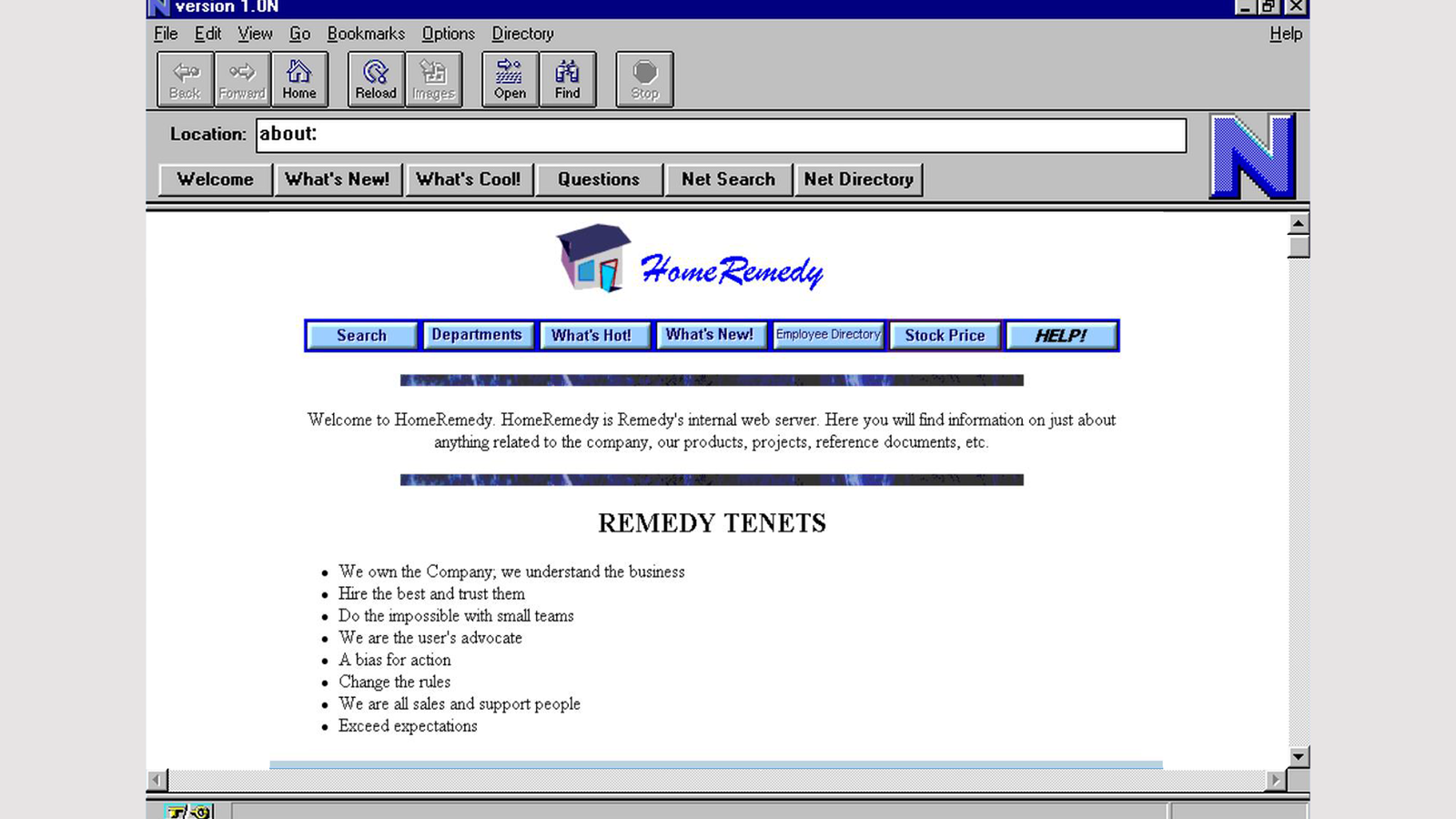 Netscape intranet