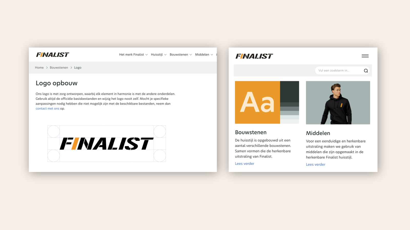 Opties in het brandportal